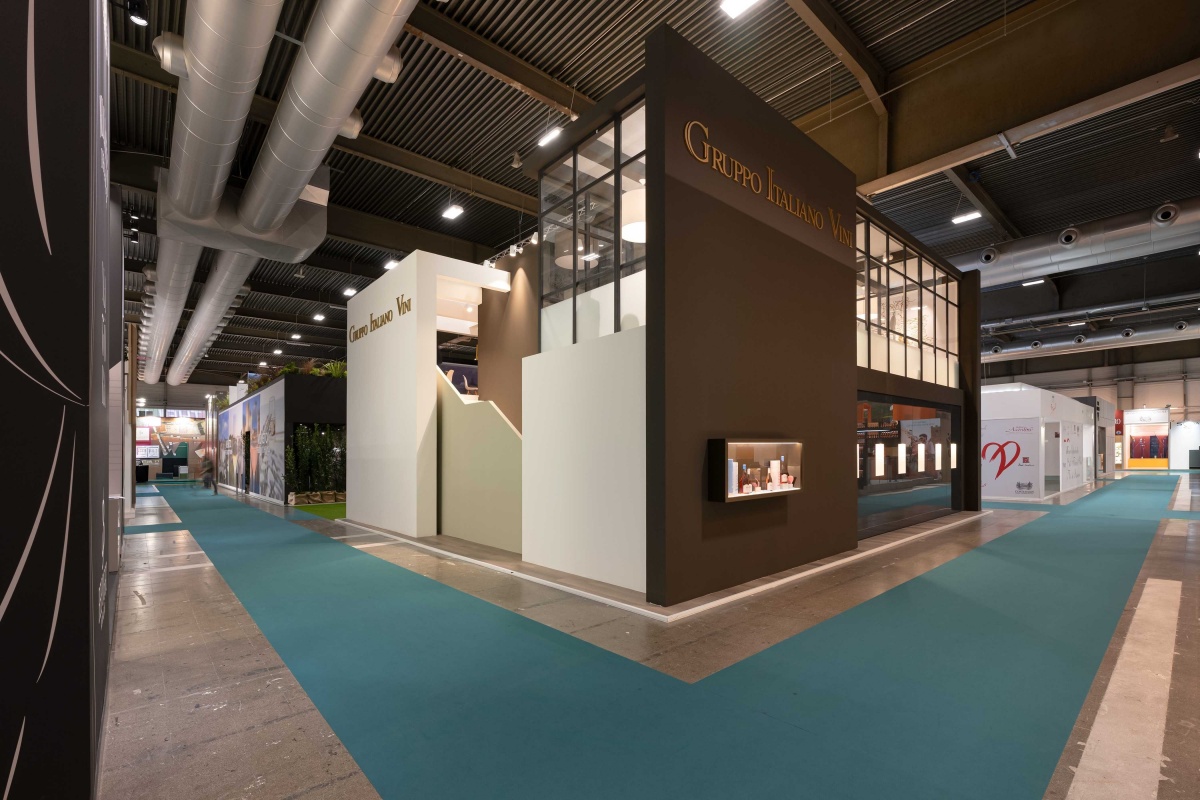 gruppo-italiano-vini-booth-vinitaly-2026-barberini-allestimenti