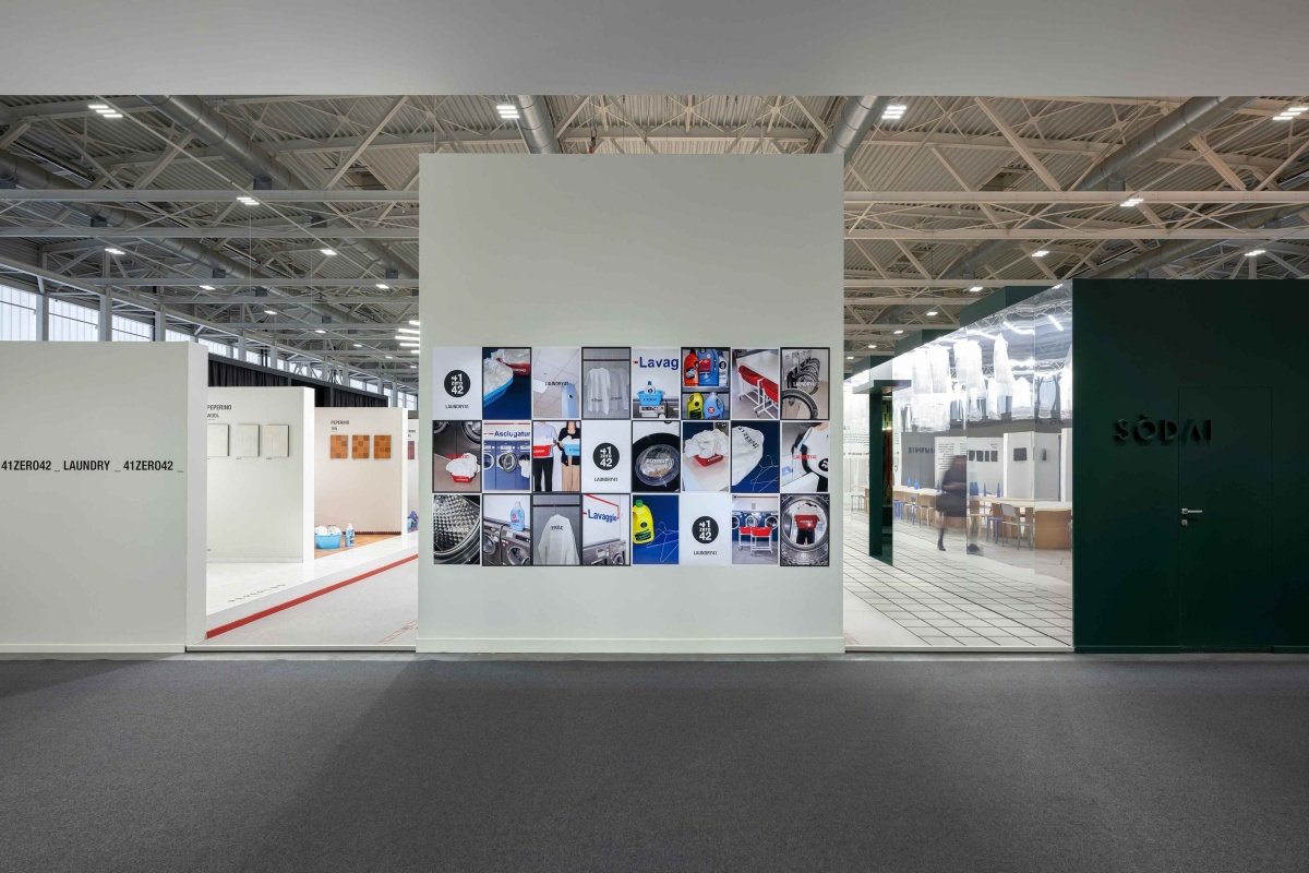 Detail of the 41zero42 stand at Cersaie 2026